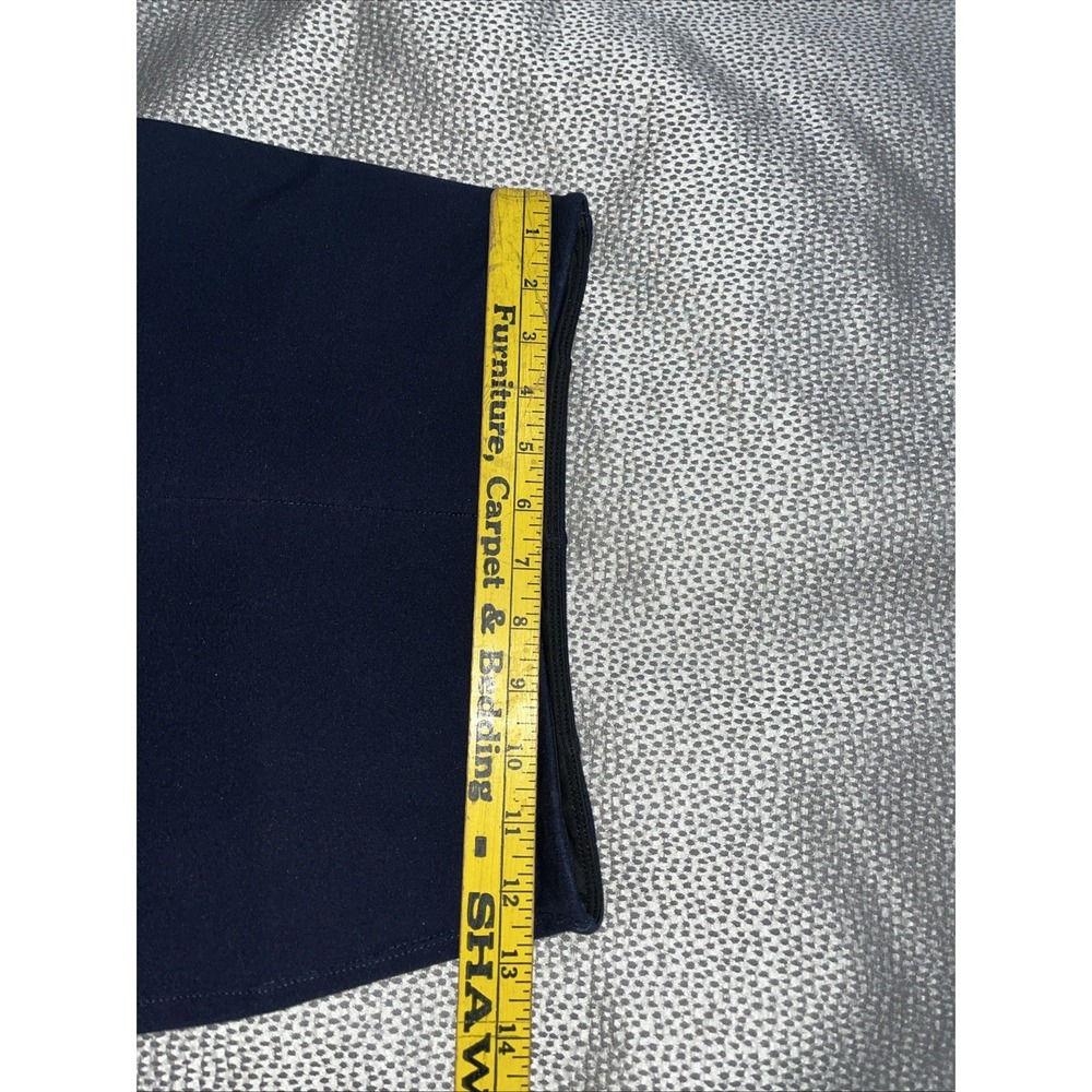 Lysse Mid Rise Legging Navy Stretch Back Ankle Zippers Womens Small - Picture 4 of 6